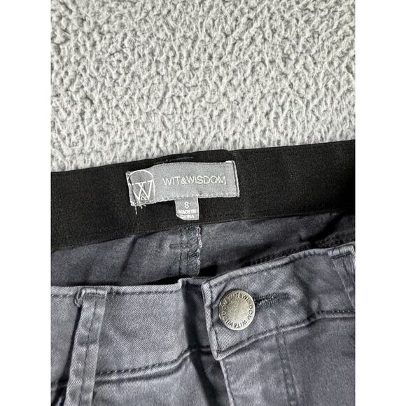 Wit & Wisdom Jeans Women 8 Mid Rise Skinny Gray Pants - Picture 6 of 7